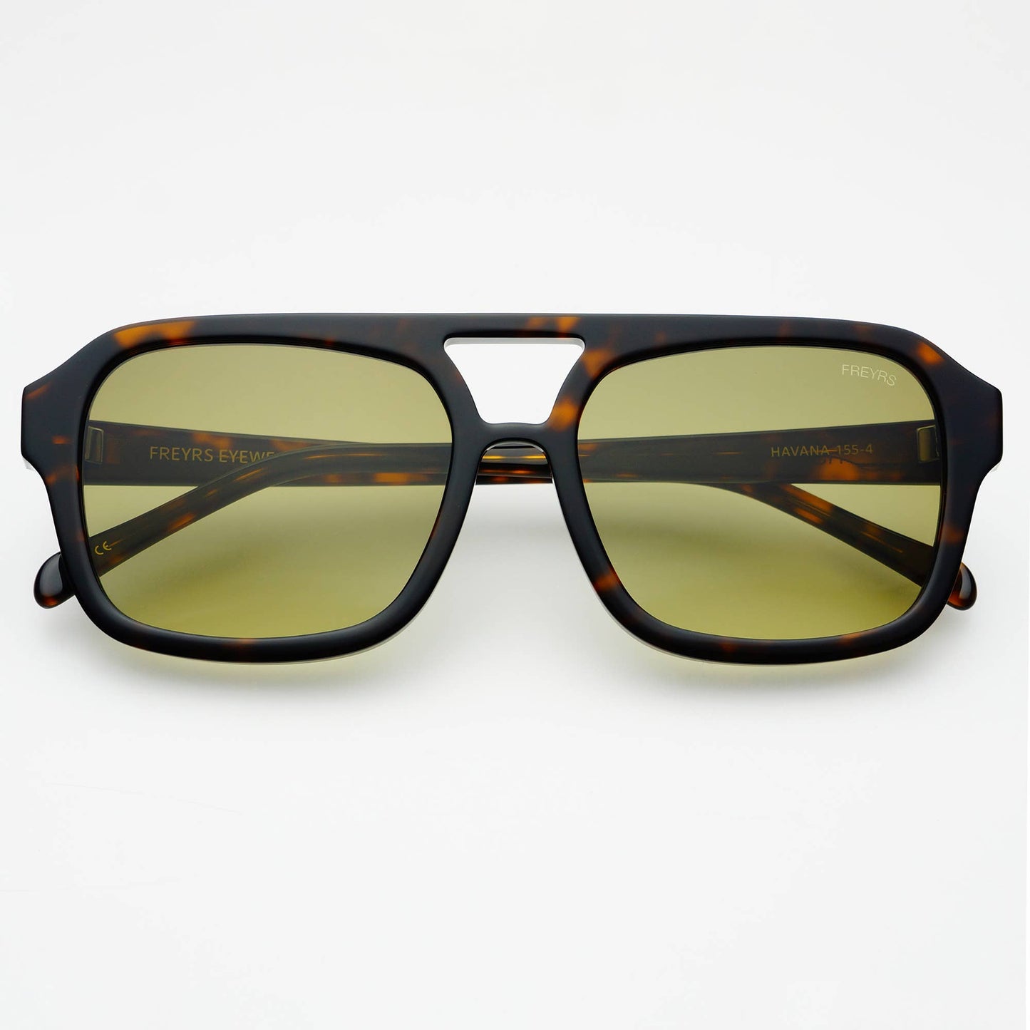 Havana Acetate Aviator Sunglasses