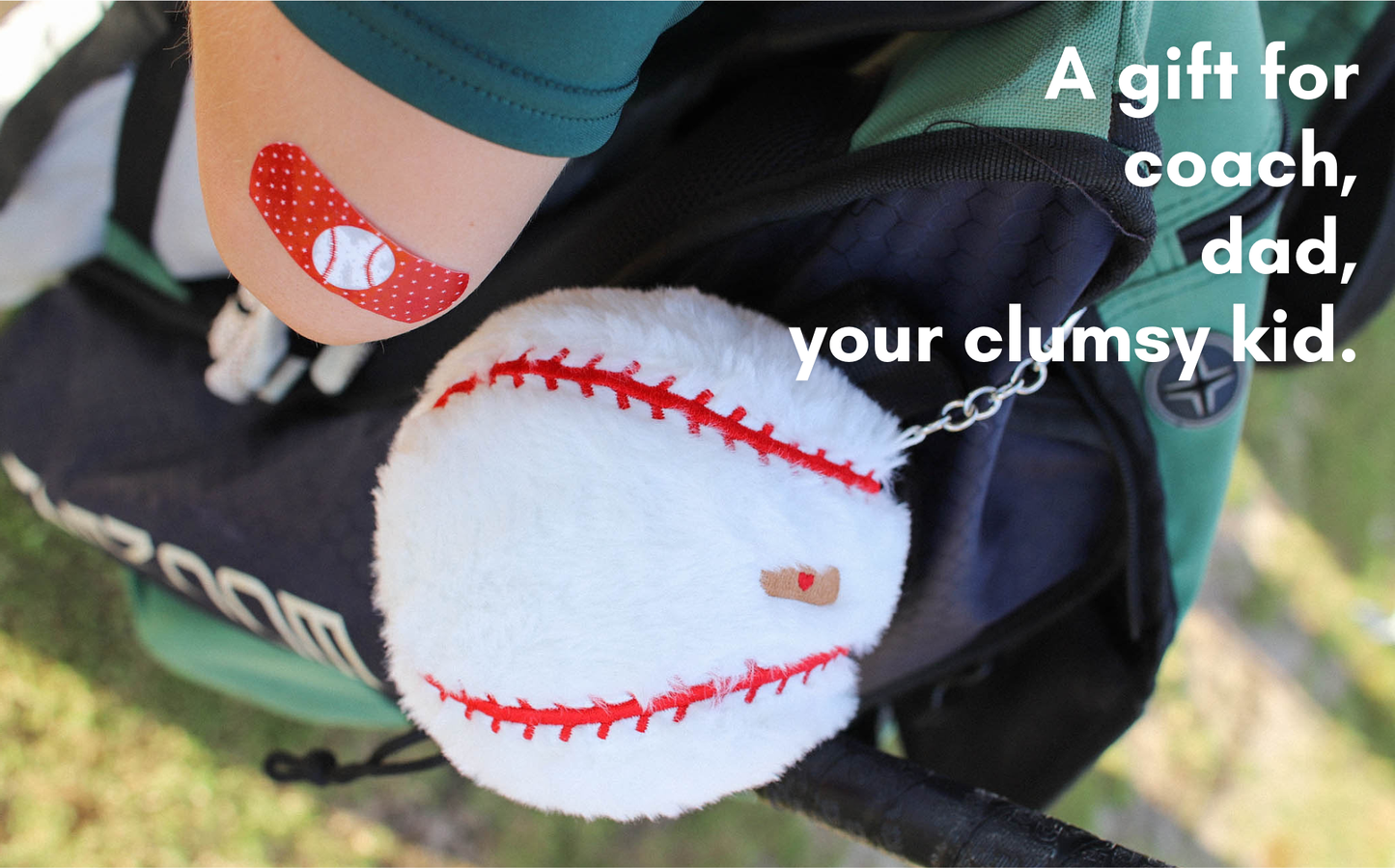 Boo-Boo Keychain BASEBALL