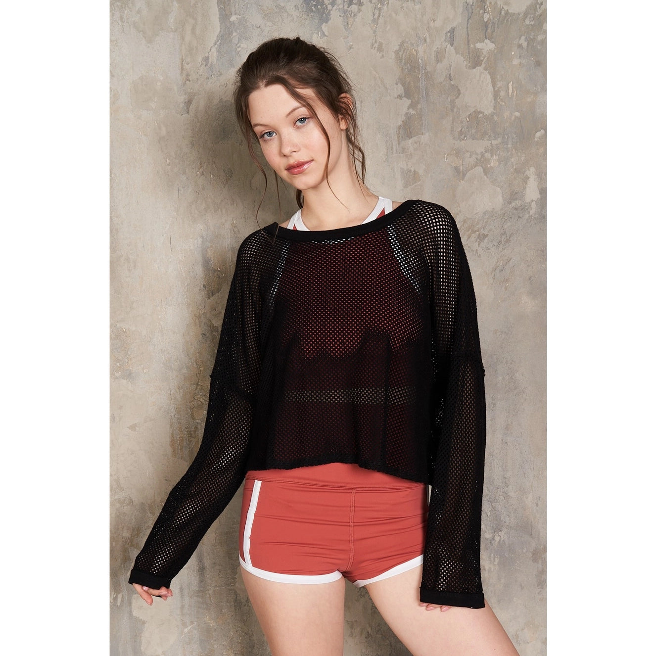 Twisted Back Top- Black