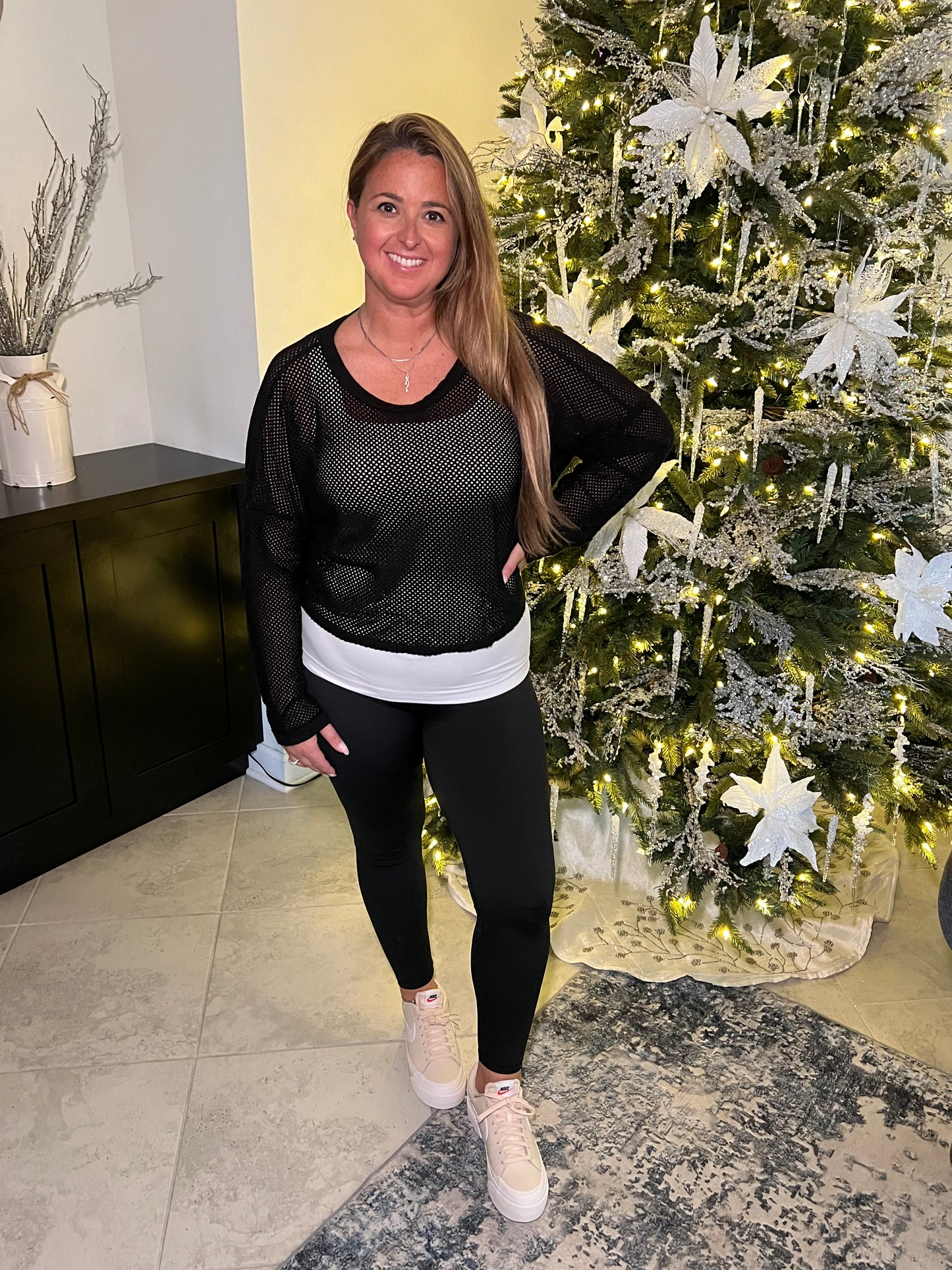Twisted Back Top- Black
