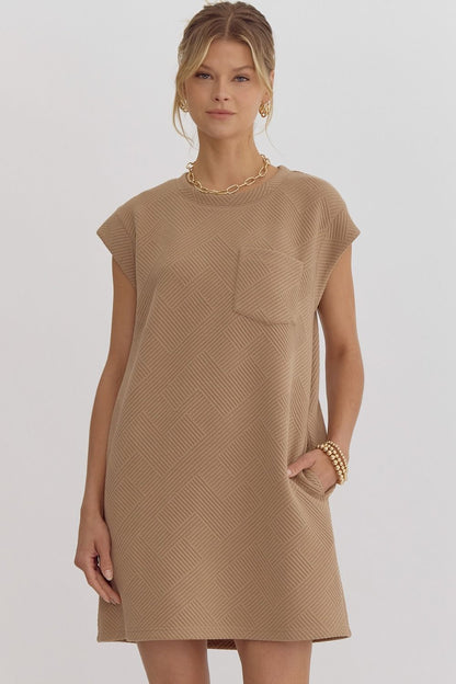 Tan Sleeveless Dress