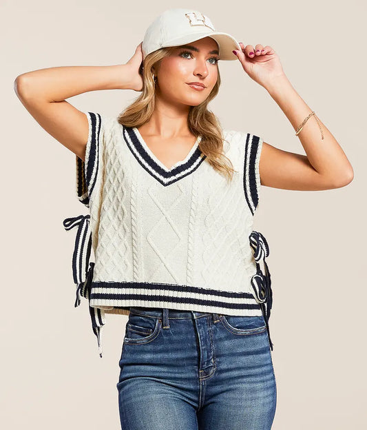 Cable Knit Box Sweater