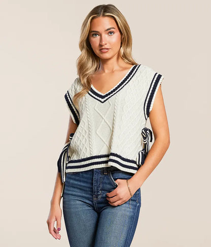 Cable Knit Box Sweater