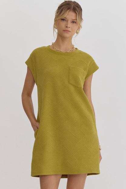 Martini Olive Sleeveless Dress