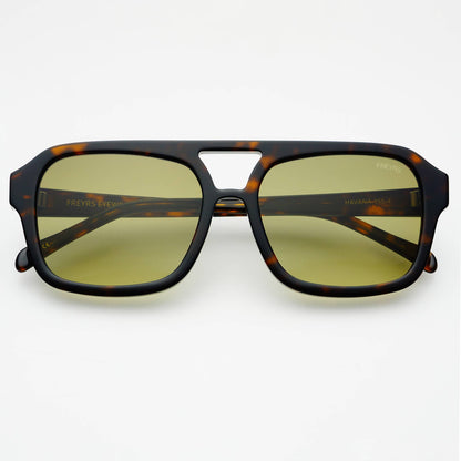 Havana Acetate Aviator Sunglasses