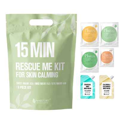 Naisture 15 Min Rescue Me Kit for Skin Care & Beauty (6pack)