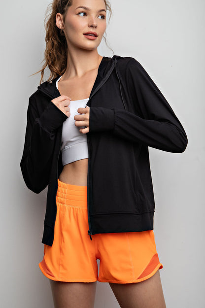 Quick Dry Exercise Hoodie Jacket￼