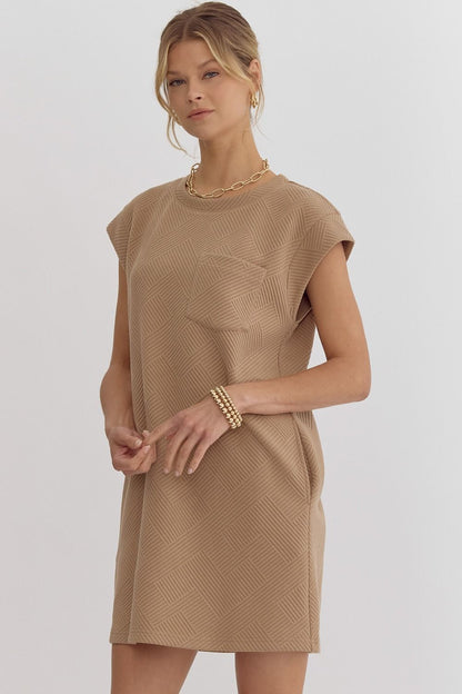 Tan Sleeveless Dress