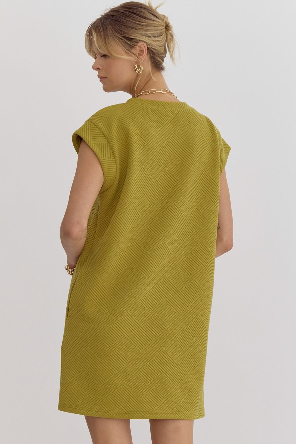 Martini Olive Sleeveless Dress