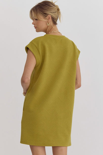 Martini Olive Sleeveless Dress