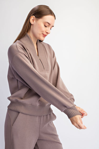 MODAL SCUBA LUXE V-NECK TOP