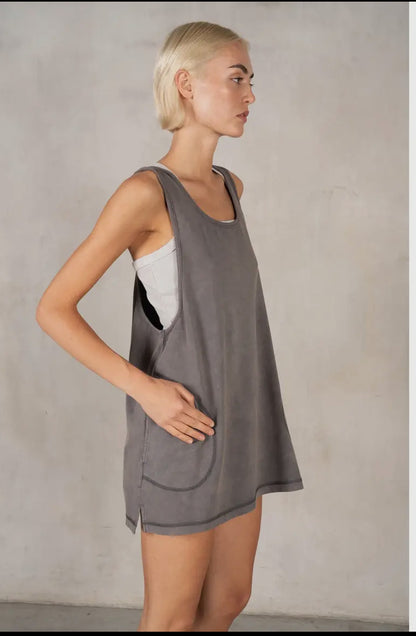 Charcoal Tunic Tank