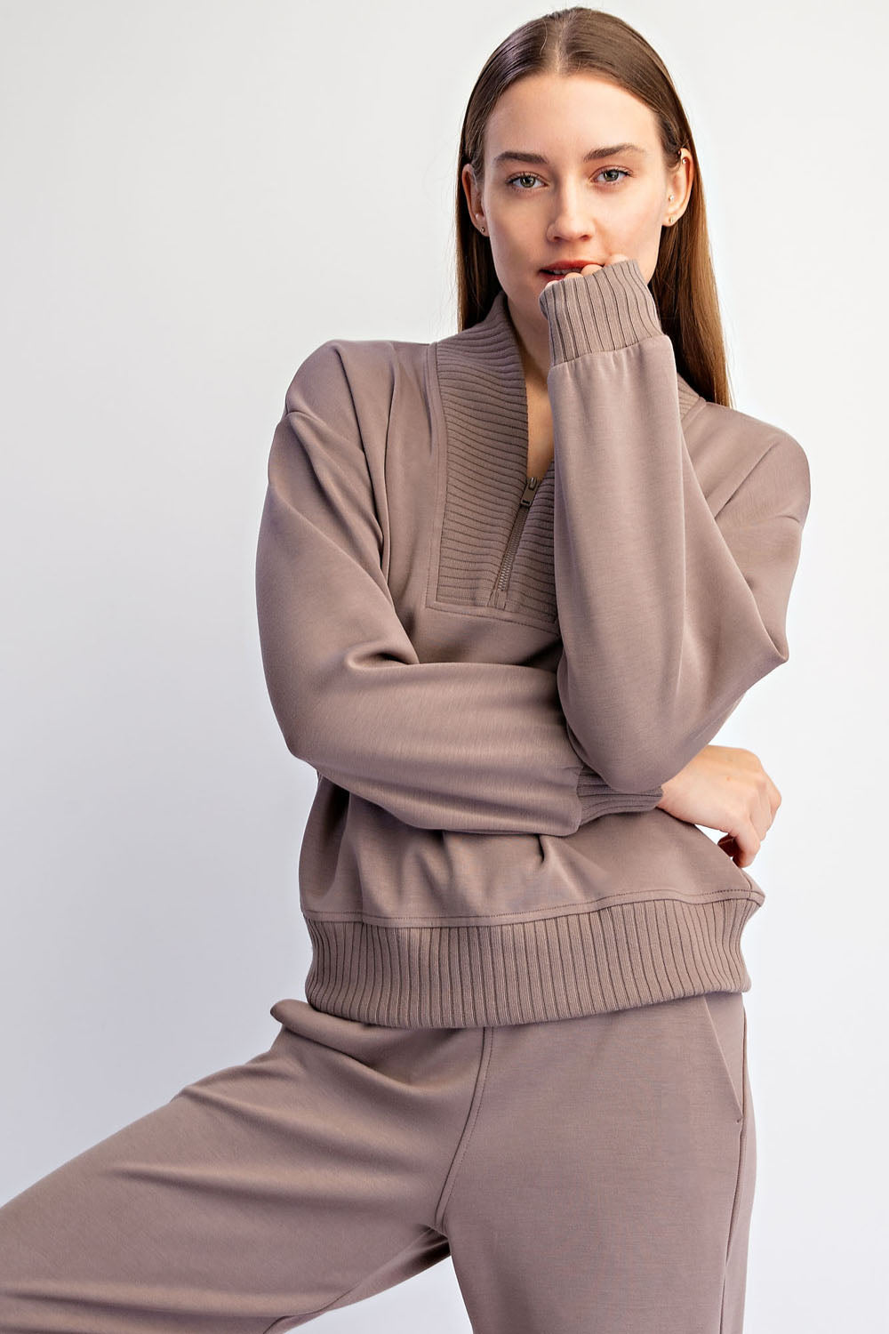 MODAL SCUBA LUXE V-NECK TOP