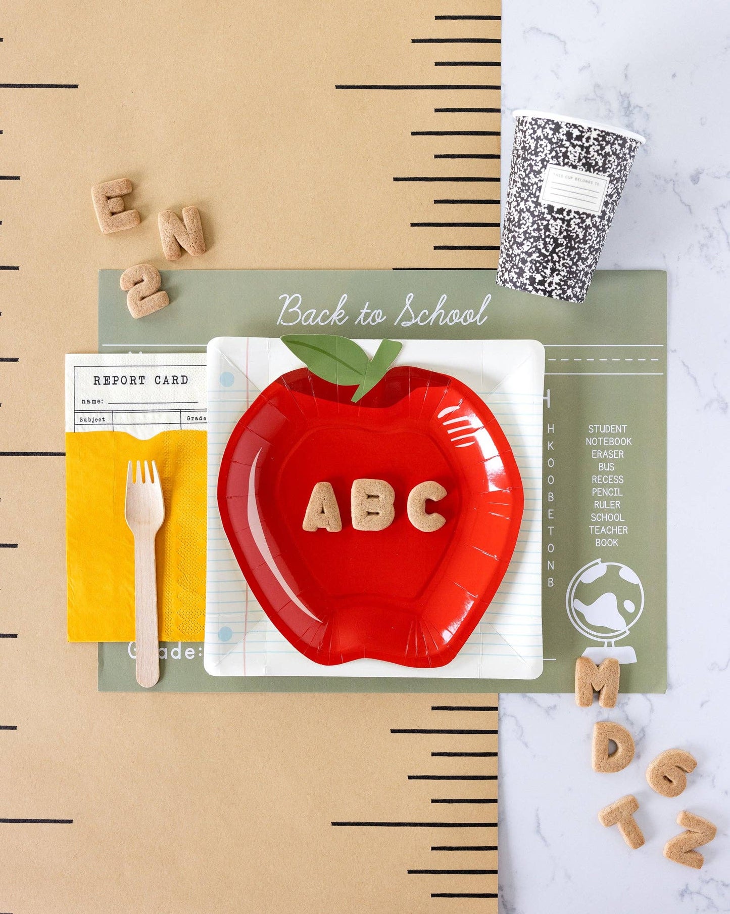 Back To School Ruler Table Runner