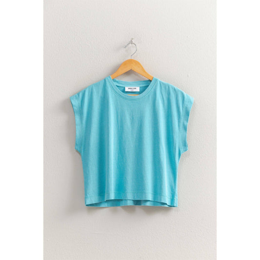 Round Neck Short Sleeve Oversized Tee