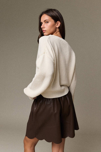 Victoria Crew Neck Cardigan