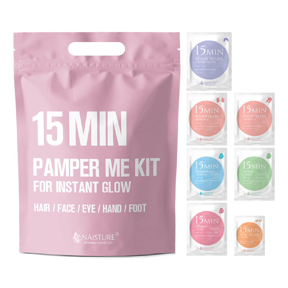 Naisture 15Min Pamper Me Kit for Skin Care & Beauty (7 pack)