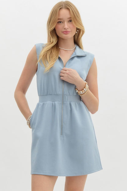 Chambray Mini Dress