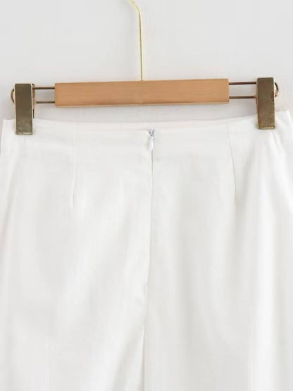 Pleated tank top skirt two piece set