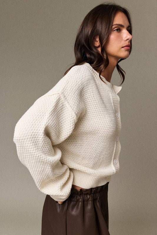 Victoria Crew Neck Cardigan